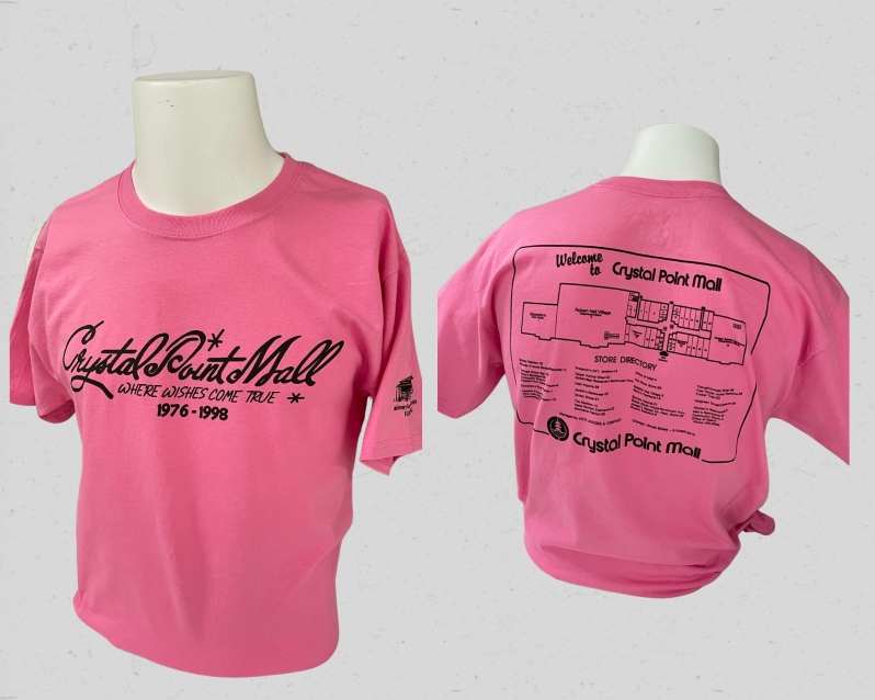 Pink Medium, Crystal Point Mall T-Shirt
