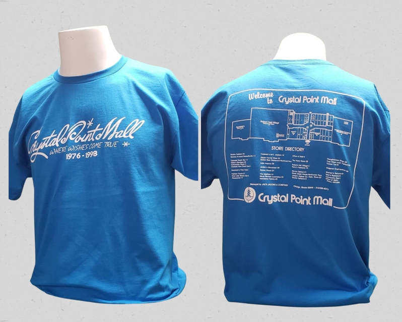 Blue 2XL, Crystal Point Mall T-Shirt